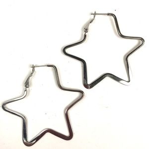 Star Stainless steel dangle Earrings